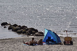 am Strand von Rettin