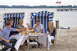 Strandfrühstück in Travemünde