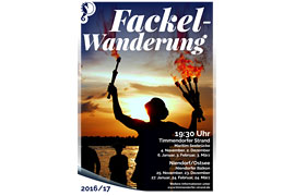 Plakat Fackelwanderung Timmendorfer Strand