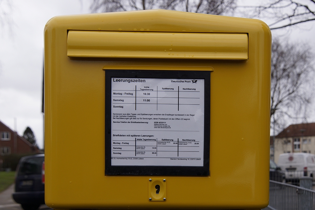 Briefkästen, Packstation/Leerungszeiten in Travemünde - Info Travemünde