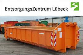 Container des EntsorgungsZentrums Lübeck