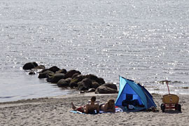 am Strand von Rettin