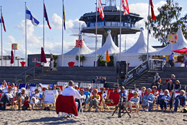 Lesung am Strand in Travemünde