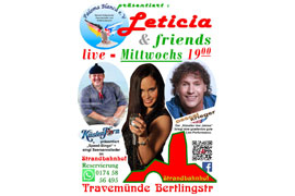 Plakat Leticia & Friends © Strandbahnhof Travemünde