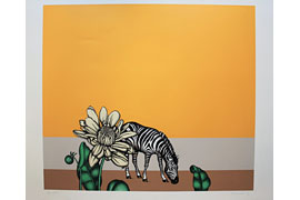 Dieter Asmus, Blume und Zebra, 1971 © Hansestadt Lübeck, Kulturbüro