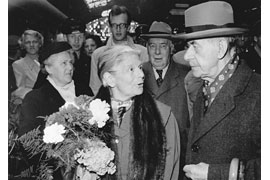 Katia Mann 1955 in Lübeck © Buddenbrookhaus