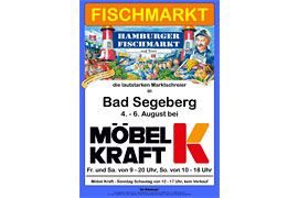 Plakat Fischmarkt Möbel Kraft 2017