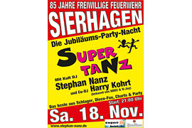 Plakat SUPER TANZ Sierhagen © Stephan Nanz