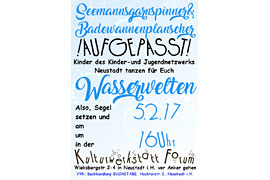 Plakat Wasserwelten - Kulturwerkstatt Forum