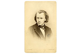 Johannes Brahms © Foto: F. König - Brahms-Institut Lübeck