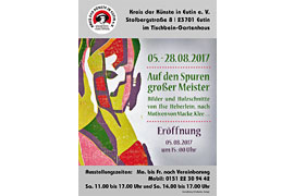 Plakat Ausstellung Ilse Heberlein im Tischbein-Gartenhaus Eutin