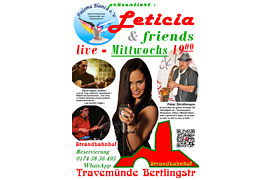 Plakat Leticia & Friends © Strandbahnhof Travemünde