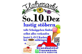 Plakat Flohmarkt Strandbahnhof Travemünde