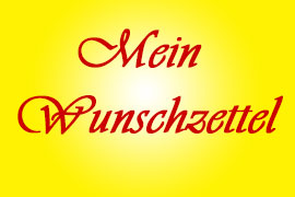 Mein Wunschzettel