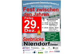 Plakat "Fest zwischen den Jahren" - Niendorf Ostsee