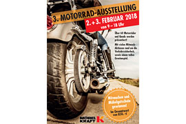 Plakat 3. Motorrad-Ausstellung Bad Segeberg © MÖBEL KRAFT
