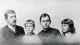 Heinrich, Carla, Thomas und Julia Mann, ca. 1889 © ETH-Bibliothek Zürich, Thomas-Mann-Archiv, Fotograf unbekannt