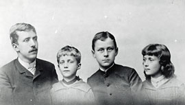 Heinrich, Carla, Thomas und Julia Mann, ca. 1889 © ETH-Bibliothek Zürich, Thomas-Mann-Archiv, Fotograf Unbekannt