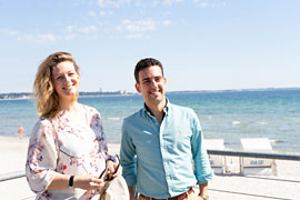 Joslyn Rechter und João Terleira © www.luebecker-bucht-ostsee.de