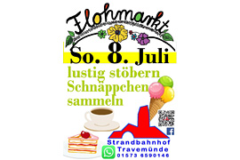 Flohmarkt Juli 2018 am Strandbahnhof Travemünde