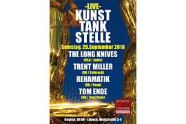 Plakat Live Music - Kunsttankstelle Defacto