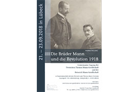 Plakat - Heinrich und Thomas Mann um 1900 in München © ETH-Bibliothek Zürich, Thomas-Mann-Archiv, Fotograf: Atelier Elvira/TMA_0017