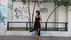 Projekt Athen - Mythos und Antike_Ariadne Dalatsi präsentiert 'Singing graffitis' © MHL