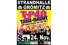 Plakat TOP 40 TANZ-NACHT - November 2018 © Stephan Nanz