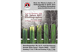 Plakat 25 Jahre Art Photographie - Tischbein-Gartenhaus Eutin