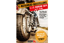 Plakat 4. Motorrad-Ausstellung Bad Segeberg © MÖBEL KRAFT