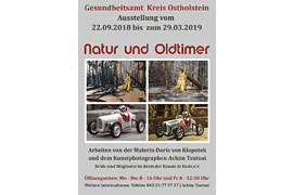 Plakat Ausstellung Natur und Oldtimer