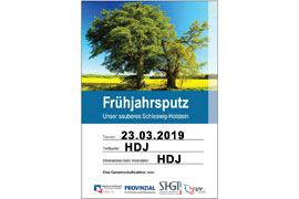 Plakat - Unser sauberes Schleswig-Holstein 2019