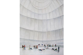 Gasometer Oberhausen 2013 - Öl auf Nessel, 150x120 cm © Gabriele Kasten