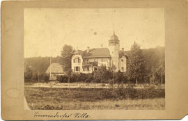 Villa Gropius mit Gärtnerhaus links um 1900 in Timmendorfer Strand