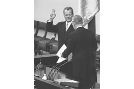Vereidigung Willy Brandt © Bundesbildstelle