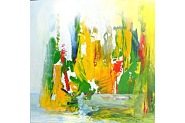 Indian summer II - 70x70 - Acryl-Mischt. a. LW 70x70 © Renate Straatmann