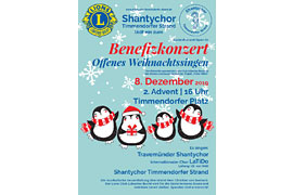 Plakat Benefizkonzert Offenes Weihnachtssingen