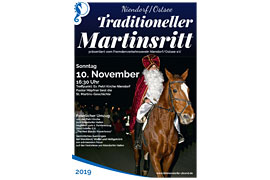 Plakat Martinsritt Niendorf/Ostsee 2019