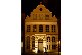 Buddenbrookhaus bei Nacht