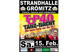 Plakat TOP 40 TANZ-NACHT - Februar 2020 © Stephan Nanz