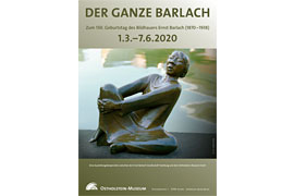 Plakat Ausstellung „Der ganze Barlach“ - Ostholstein-Museum Eutin