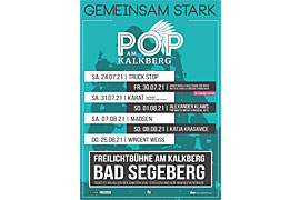 Plakat „Gemeinsam stark“ Kalkberg Bad Segeberg