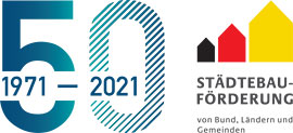 Logo 50 Jahre Städtebauförderung