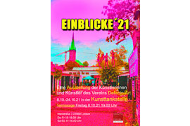 Plakat - Einblicke '21 - Kunsttankstelle Lübeck