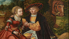 Detail aus Hans Kemmer „Die Liebesgabe“ © St. Annen-Museum Lübeck