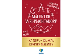 Plakat Malenter Weihnachtsdorf 2021