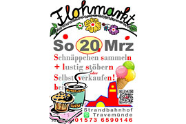 Flohmarkt am Strandbahnhof Travemünde März 2022