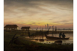 Caspar David Friedrich – Küstenlandschaft im Abendlicht 1816-18 © die Lübecker Museen – Museum Behnhaus Drägerhaus