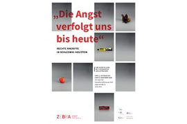 Plakat Ausstellung „Die Angst verfolgt uns bis heute“ © Gedenkstätte Ahrensbök