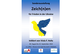 Plakat Sonderausstellung „Zeich(n)en“ im ZeiTTor – Neustadt in Holstein